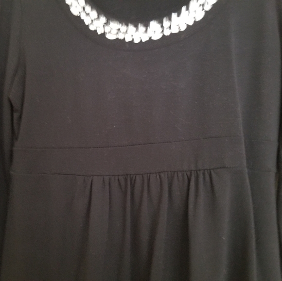 2for$25 APT 9 Rhinestone Embellished Black Blouse - Picture 2 of 8